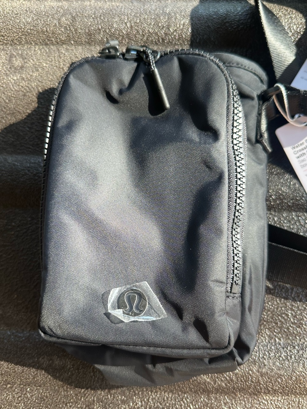 lululemon athletica Black Water Bottle Crossbody With Front Pocket Bag
